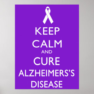 lugn av Behålla och ren Alzheimers sjukdom Poster