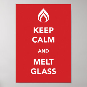Lugn av behålla och smältglas poster