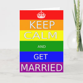Lugn av HBT-Gay Marriage Behålla och Get Marriad Kort