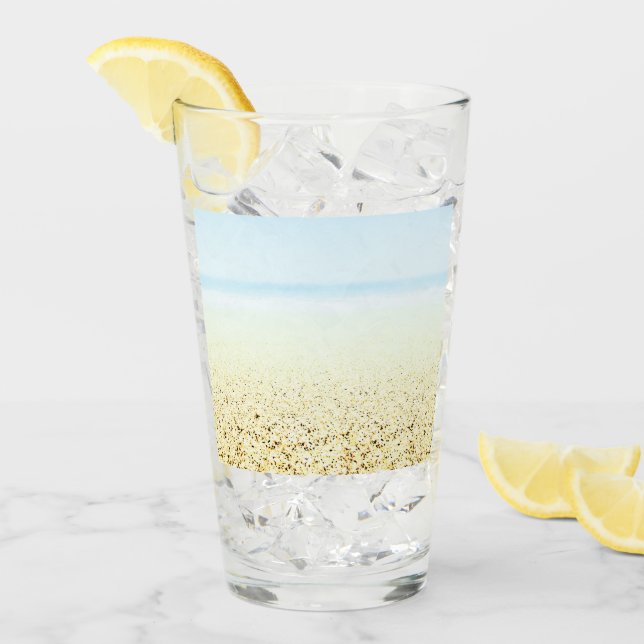 Lugn av land och hav glaskopp (Framsida Ice)