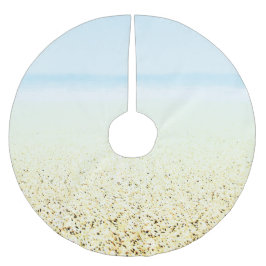 Lugn av land och hav julgransmatta borstad polyester