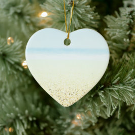 Lugn av land och hav julgransprydnad keramik