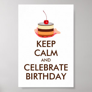 lugn AV MEME-BEHÅLLA FÖR NTERNET OCH CELEBRATE BIR Poster
