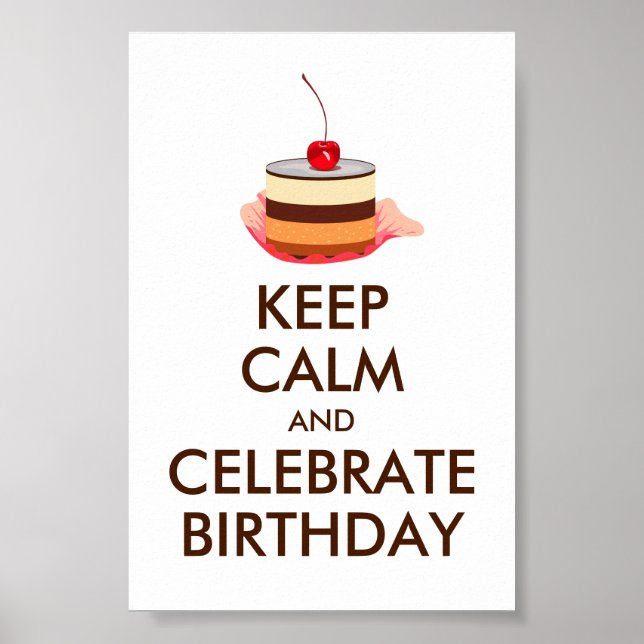 lugn AV MEME-BEHÅLLA FÖR NTERNET OCH CELEBRATE BIR Poster (Framsidan)