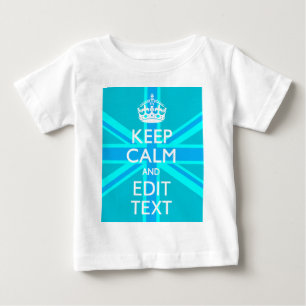Lugn av Peacock Aqua-Behållan och din textunion T-shirt