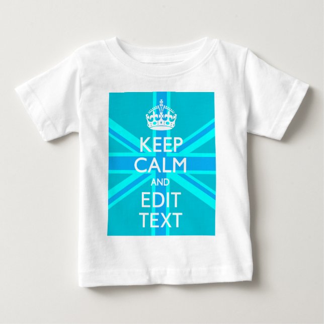 Lugn av Peacock Aqua-Behållan och din textunion T-shirt (Framsida)