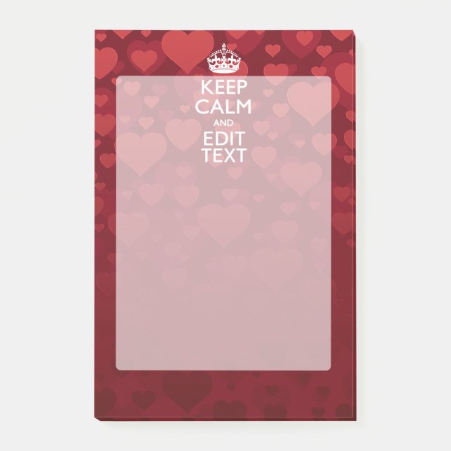 LUGN av Personligens BEHÅLLA OCH Kärlekens arbetsb Post-it Block (Framsida)