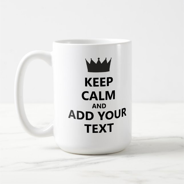 Lugn av Personligens Behålla och lägg till text Kaffemugg (Vänster)