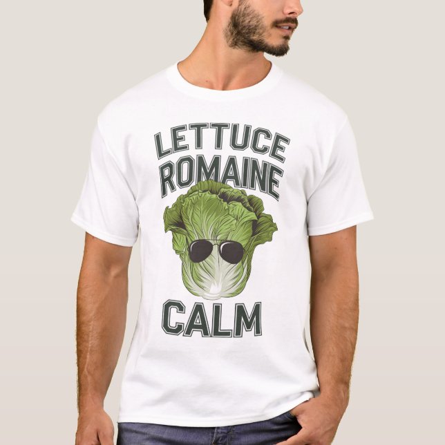 Lugn av sallat romaine t shirt (Framsida)