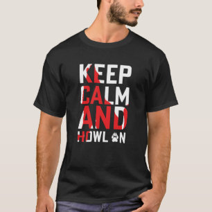 lugn av vargens behålla och hulling på t shirt