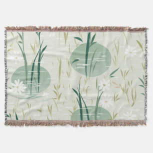 Lugn Bambu Blomning Asiatisk (10) Filt