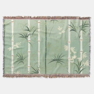 Lugn Bambu Blomning Asiatisk  (2) Filt