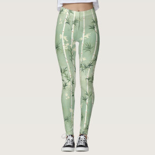 Lugn Bambu Blomning Asiatisk (2) Leggings