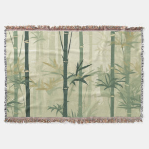 Lugn Bambu Blomning Asiatisk (3) Filt