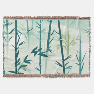Lugn Bambu Blomning Asiatisk (5) Filt
