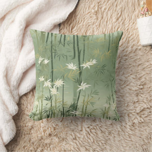 Lugn Bambu Blomning Asiatisk (6) Kudde