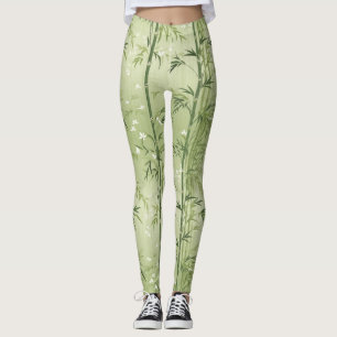 Lugn Bambu Blomning Asiatisk (6) Leggings