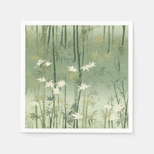 Lugn Bambu Blomning Asiatisk  (6) Pappersservett