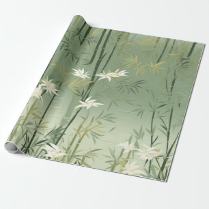 Lugn Bambu Blomning Asiatisk  (6) Presentpapper