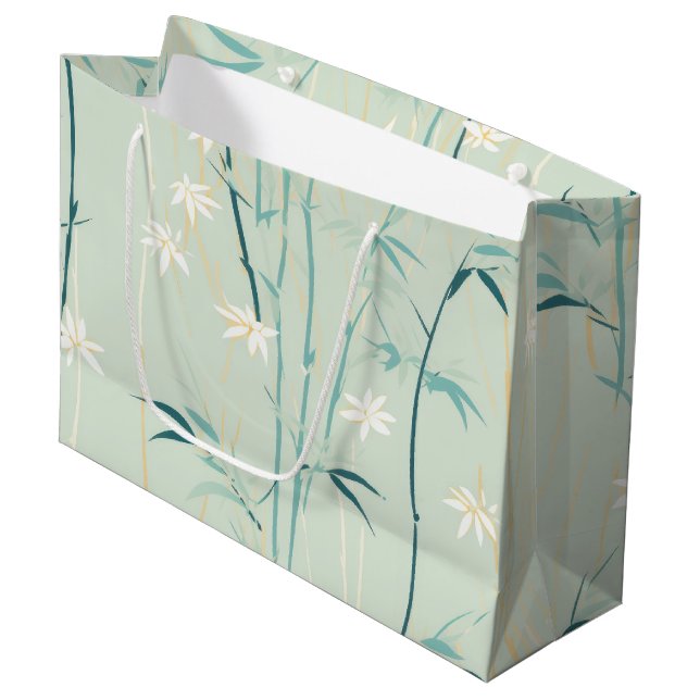 Lugn Bambu Blomning Asiatisk  (9) (Framsidan Vinklad)