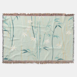 Lugn Bambu Blomning Asiatisk (9) Filt