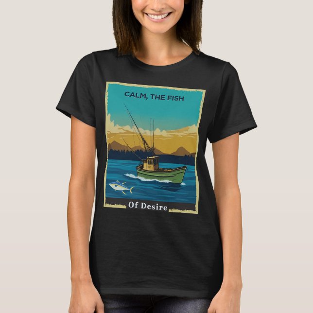 lugn, begärets fisk t shirt (Framsida)