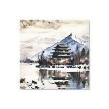 Lugn bergspagoda (vinter) 