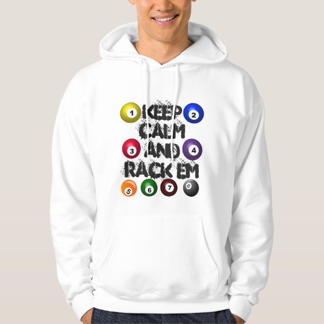 Lugn Billard Poolspel Lagspelare tur Sweatshirt (Framsida)