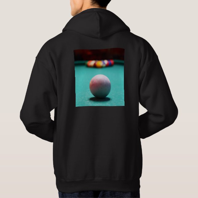 Lugn Billard Poolspel Lagsportspelare Sweatshirt (Baksida)
