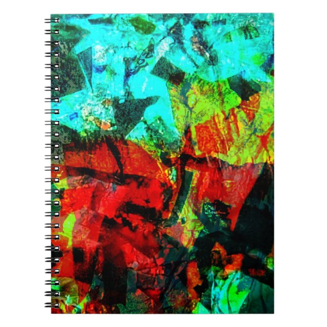 Lugn blå abstrakt Spiral fotbok för foto, mjuk blå Anteckningsbok (Framsidan)