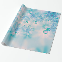 Lugn blå meditations fjärilskonst presentpapper