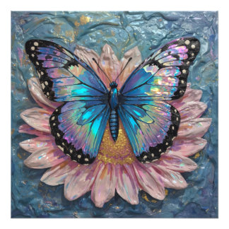 Lugn blomning nedsänkt i rik färg fototryck