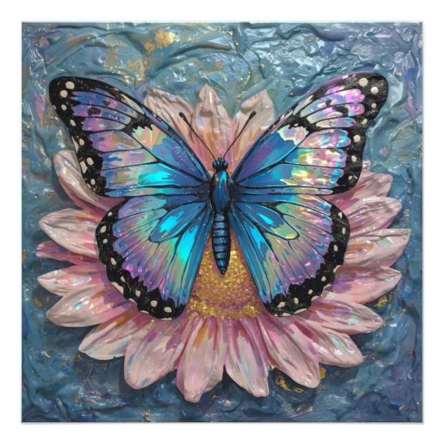 Lugn blomning nedsänkt i rik färg fototryck (Framsidan)