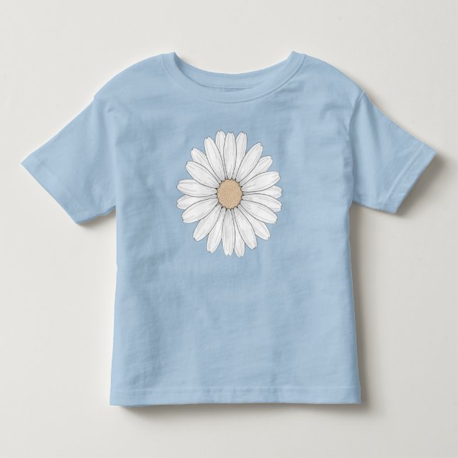 Lugn Blomning - Tusenskönsblomma Fin Illustration T Shirt (Framsida)
