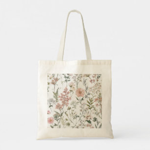 Lugn blomsterprakt tygkasse