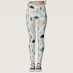 Lugn blomsterträdgård Floral mönster (3) Leggings
