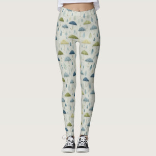Lugn blomsterträdgård Floral mönster (4) Leggings