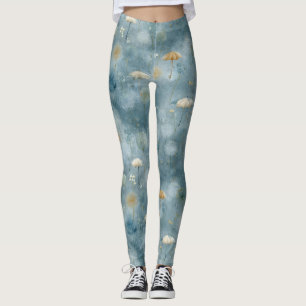 Lugn blomsterträdgård Floral mönster (6) Leggings