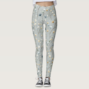 Lugn blomsterträdgård Floral mönster (7) Leggings