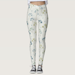 Lugn blomsterträdgård Floralmönster (9) Leggings