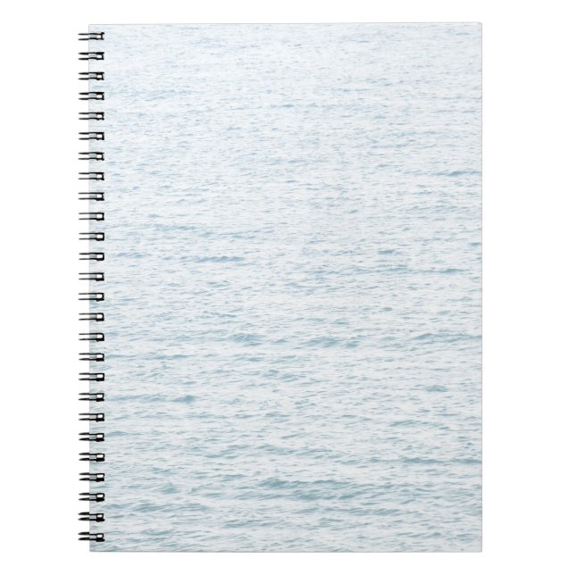 Lugn Blue Sea Anteckningsbok Med Spiral (Framsidan)