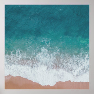 Lugn Blue Vinkar Ocean Photography Poster