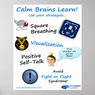 Lugn Brains Lär dig att poster för Brainology®