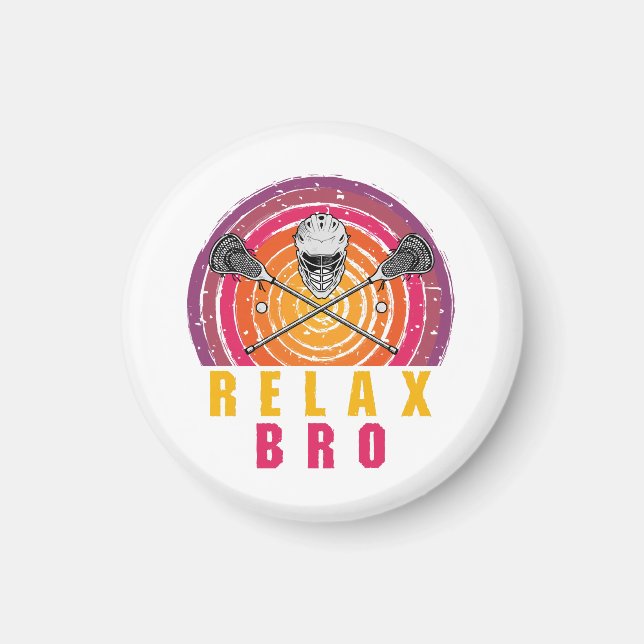 Lugn Bror Lacrosse Magnet (Framsidan)
