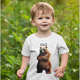 Lugn Brunbjörn Med Solglasögon T Shirt