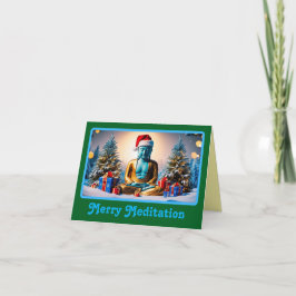 Lugn Buddha julhelg Kort