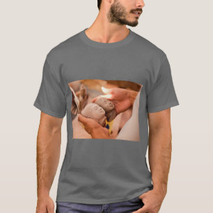 Lugn Buddha-meditations grafisk t-shirt