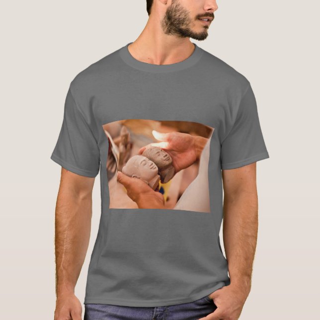 Lugn Buddha-meditations grafisk t-shirt (Framsida)