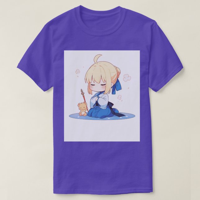 lugn chibi saber t shirt (Design framsida)