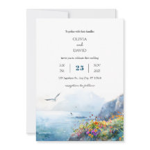 Lugn Cliffside Ocean View Bloom Art Beach Wedding